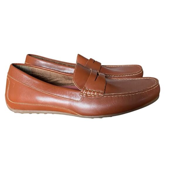 Florsheim Throttle Penny Driver Loafer Cognac Brown size 10.5 - Picture 2 of 10